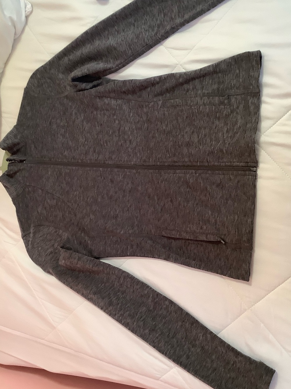 Hollister Gray Full-Zip Ski/Snow Jacket
